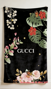 Gucci Tropical Bloom Tapestry Botanical Gucci Throw Blankets IMG_2890